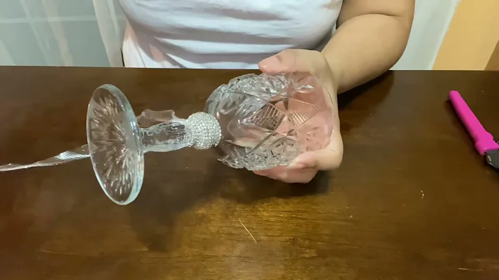 Simple and affordable Dollar Tree DIY bling wine glasses for any occasion #bling  #dollartreediy