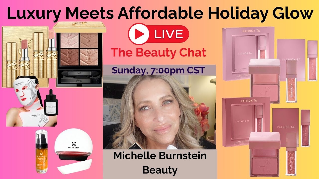 Patrick Ta Holiday Blush & Gloss Sets + YSL Golden Lust Holiday Palette | Demo & Swatches | LED Glow