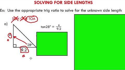 Solving For Missing Sides in a Right Triangle