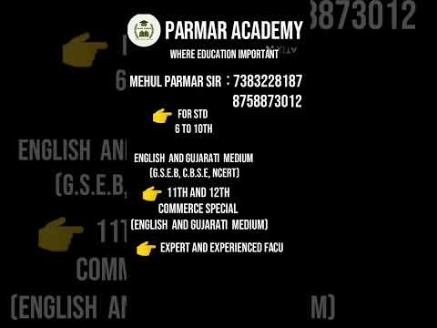 Mehul Sir's PARMAR ACADEMY             Instagram I'd link in comment check now
