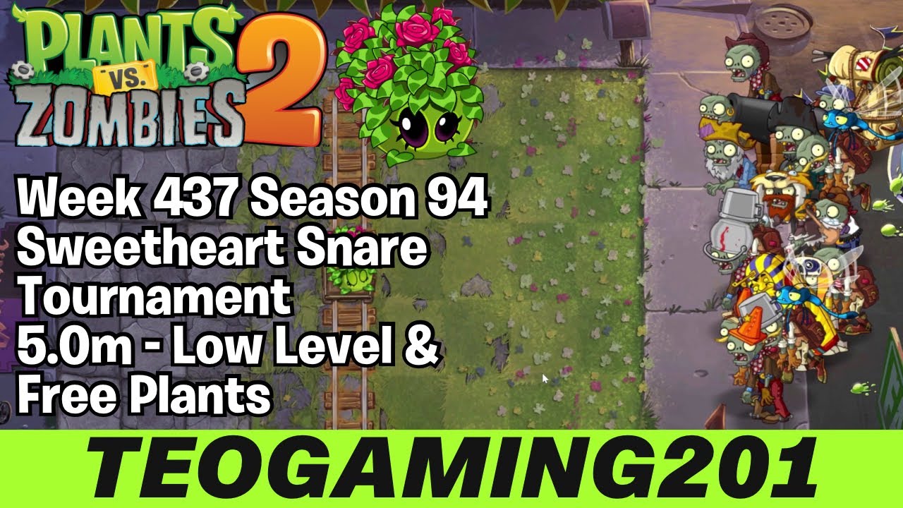 5.0M | Week 437 Sweetheart Snare Tournament | PvZ 2 | Arena