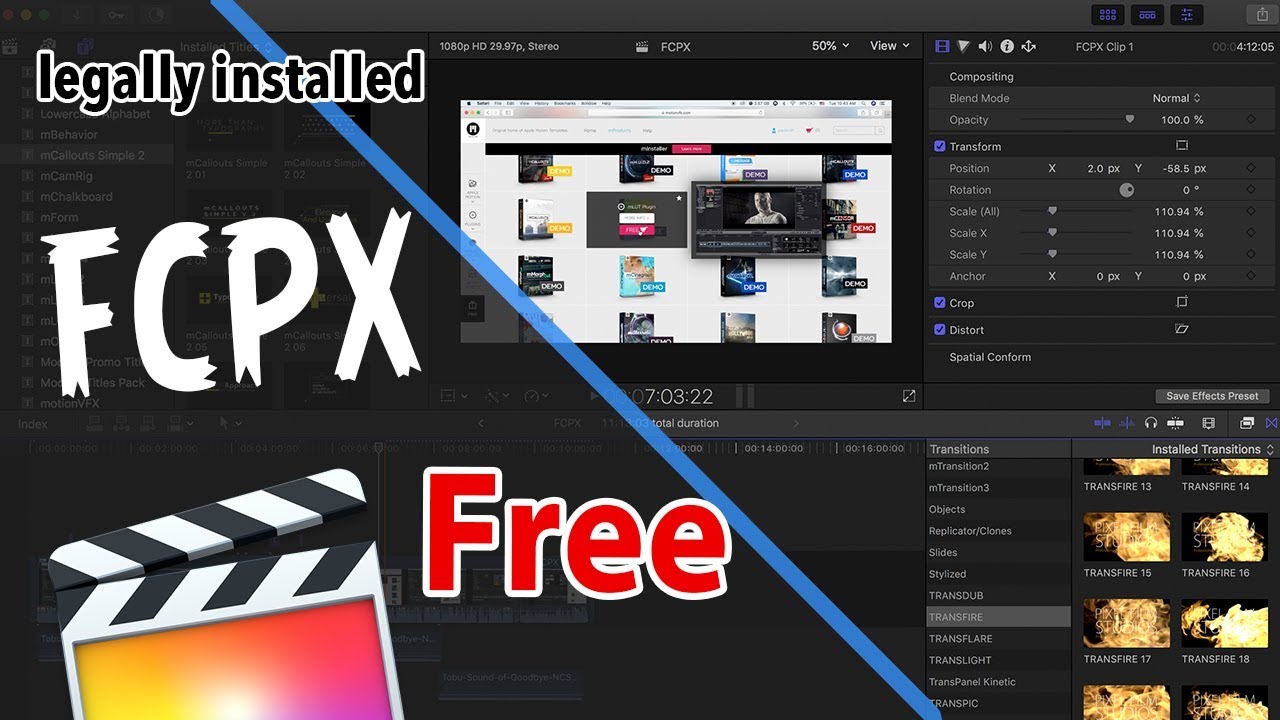 final cut pro video effects free download