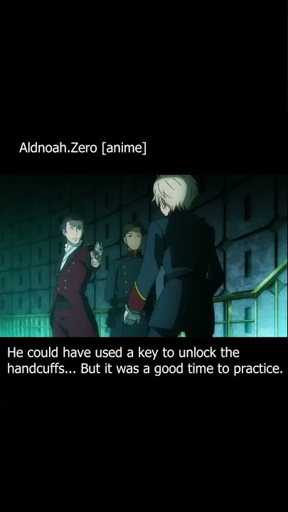 guns can unlock handcuffs - Aldnoah.Zero [anime] clip