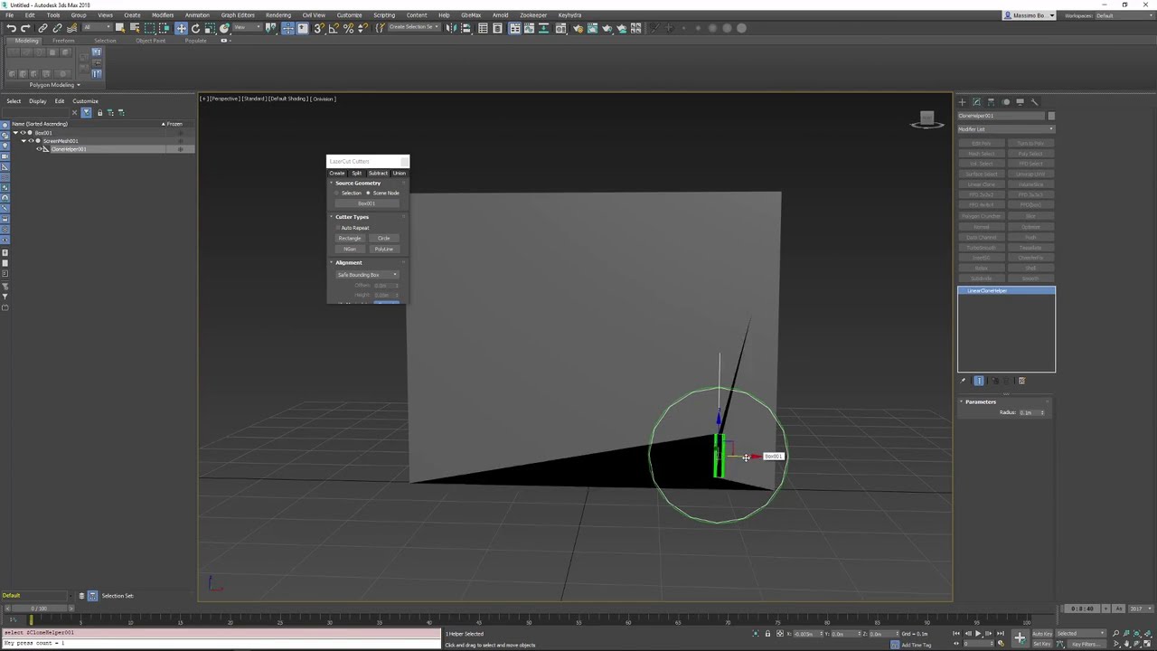 Modifier : Linear Clone Modifier
