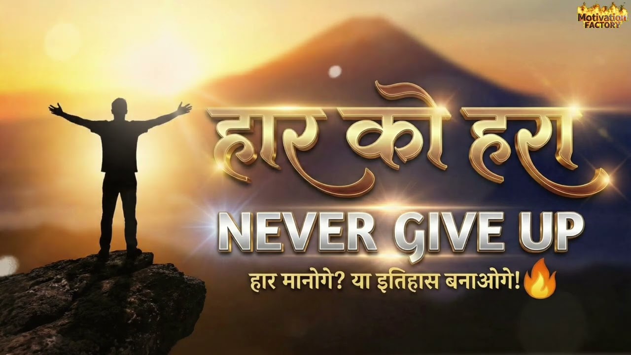 हार को हरा 🔥 | Powerful Motivational Song | कभी हार मत मानो | Inspirational Hindi Song
