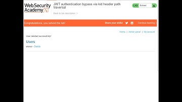 JWT authentication bypass via kid header path traversal
