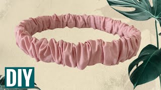 картинка: Как сшить повязку на голову легко, просто и быстро  - how to sew a headband - DIY
