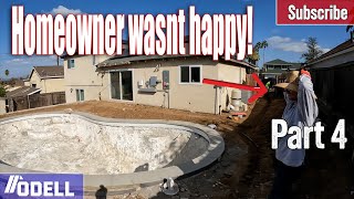 SandWash Finished Concrete! Another Mistake! Huge Backyard Remodel part 4!