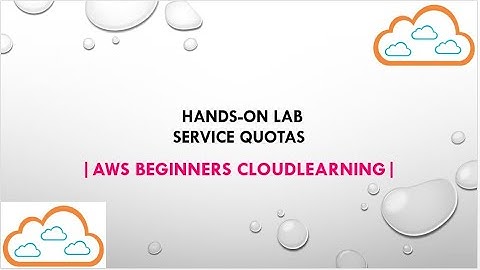View and Manage Quotas for AWS Services Using Service Quotas