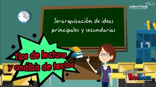 IDEAS PRINCIPALES Y SECUNDARIAS - Tips de lectura y análisis de texto