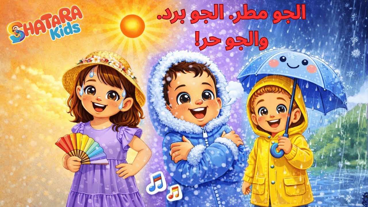 Learn Egyptian Arabic - The Weather Song (Song for Kids)