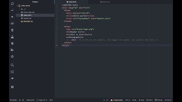 Coding part 1 - Hello world HTML