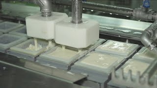 놀랍습니다! HACCP 인증의 청정 두부. 반도체 제조 공정인가요? / Tofu manufactured by the Military Mutual Aid Association