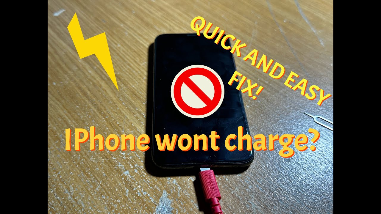 How to fix an iPhone that wont charge. Easy Fix! YouTube