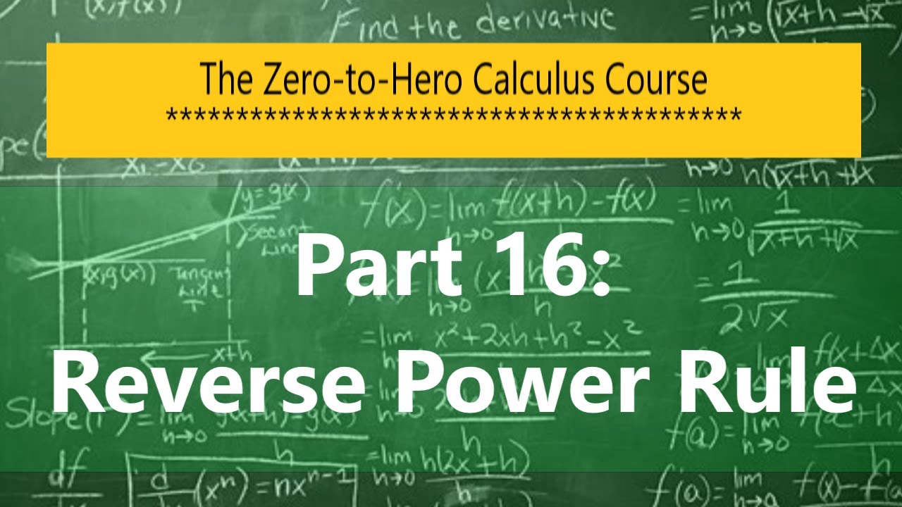 Reverse Power Rule: Easy-peasy