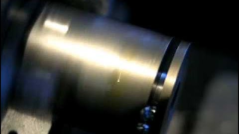 CNC Myford Super 7 - Parting off (FRONT)