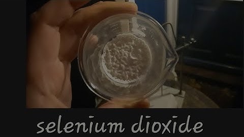 selenium chemistry - selenium dioxide