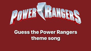 Guess the Power Ranger theme song screenshot 1