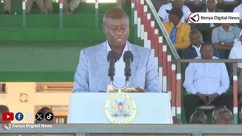 Listen to Gachagua's Great Speech in Nyeri amid wrangles in Mt Kenya as Ruto, Raila lands in Germany