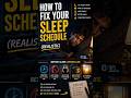 How To Fix Your Sleep Time (Realistic)
