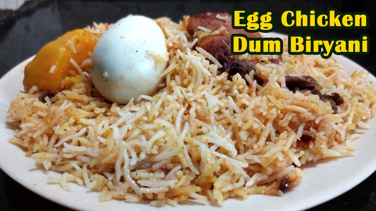Chicken Biryani With Boiled Eggs Egg Chicken Dum Biryani | Biryani Recipes | KajalKi kItchen - YouTube