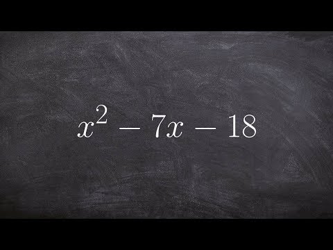 Quickly learn how to factor a quadratic with three terms