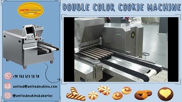COOKIES MACHINE WITH DOUBLE COLOR DROPPING