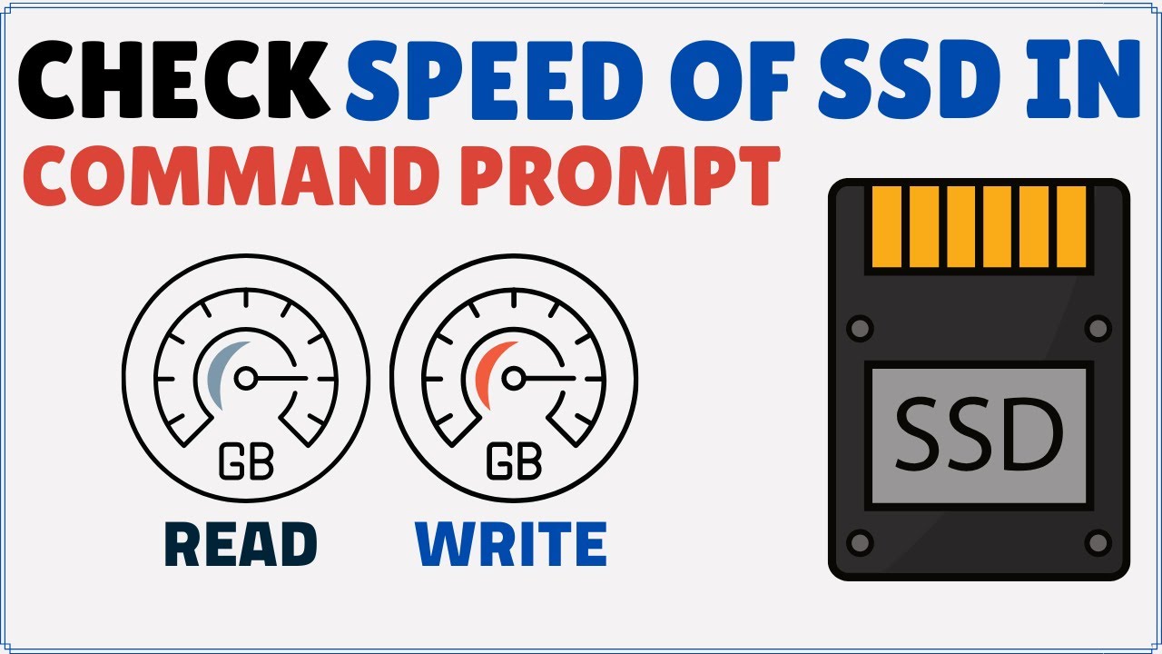 træk vejret tilpasningsevne specielt How to Check Read and Write Speed of SSD in Command Prompt - YouTube