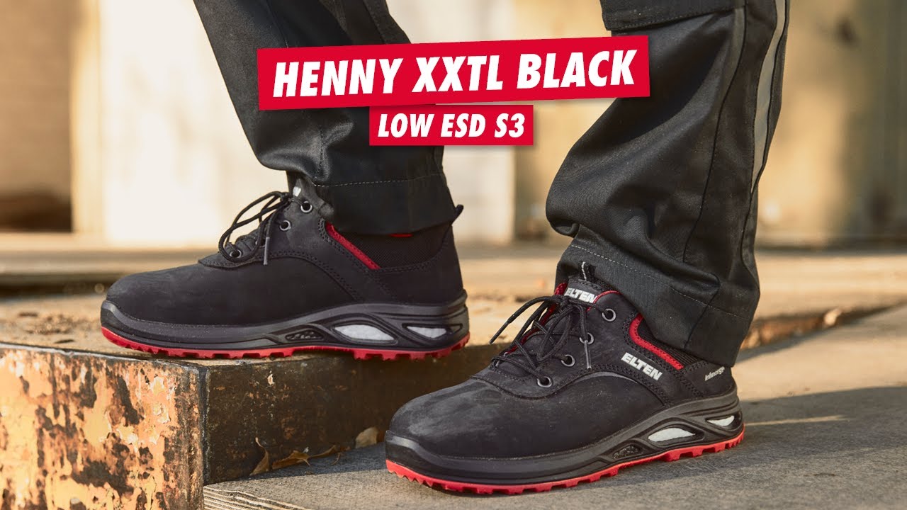 Die neue HENNY XXTL black Low ESD S3 👷‍♀️ - YouTube | Sicherheitsschuhe