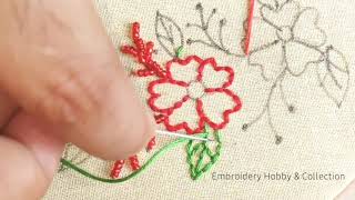 Modern and Decorative borderline embroidery with beads work|Embroidery Hobby and collection