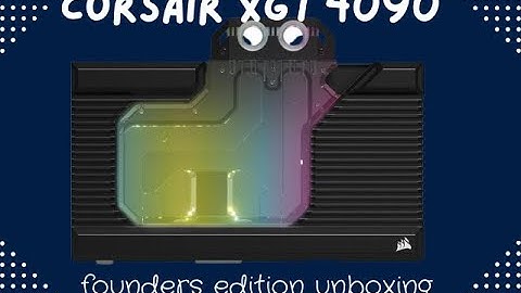 Corsair XG7 4090 Founders Edition Water Block Hydro X Box Opening