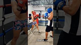 Sparring de BOXE na IA #youtube #boxing #shorts #girl #sparring #aivideo #ai