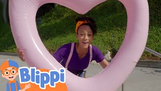Blippi - Sink or Float - Valentines Day | Learning Videos For Kids | Education Show For Toddlers