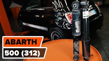 How to change rear shock absorber on ABARTH 500 (312)  [TUTORIAL AUTODOC]