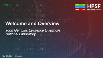 Welcome and Overview - Todd Gamblin, Lawrence Livermore National Laboratory