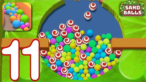 Sand Balls - Gameplay walkthrough part 11 Fruit island Level 11-25 (Android,iOS)