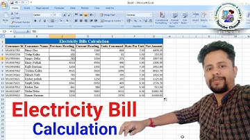 Electricity Bill Calculation in Microsoft Excel।। Electricity Bill Formula in Excel।। Excel Tutorial