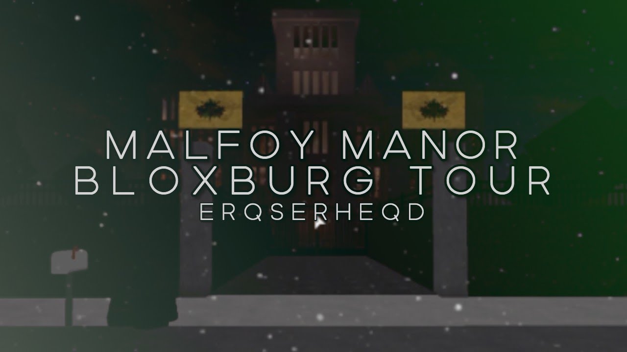 Malfoy Manor Bloxburg I Present My Version Of The Malfoy 039 S Manor From Harry Potter Series 6th And 7th Episodes