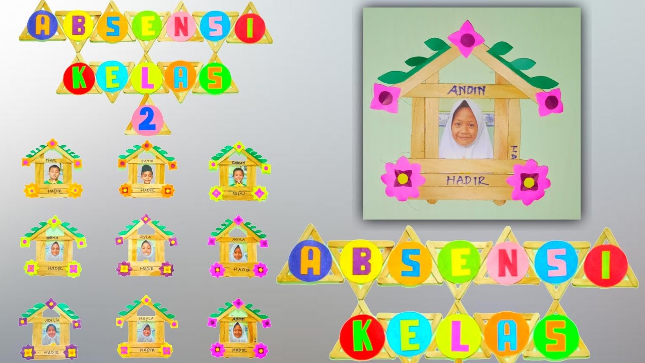 Absensi Kelas Kreatif Kekinian | Dekorasi Kelas Kreatif