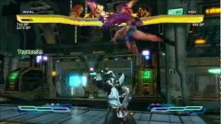 Street Fighter X Tekken XBL Ranked match (Heihachi,Steve) vs (Poison,Hugo) 03/18/2012