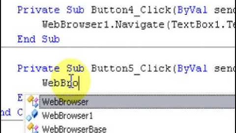 Visual Basic 2008 Express Edition Tutorial   Simple Web Browser