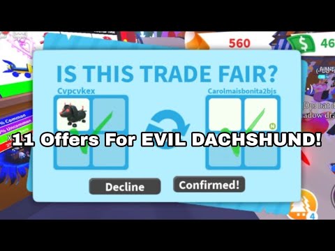11 Offers For My EVIL DACHSHUND!🐶🖤❤️👀 (ROBLOX IS BACK!😍)