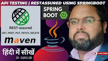 API Testing | RestAssured Using Springboot  Maven | REST Assured Beginner Tutorial In Hindi