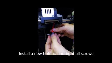 How to change F160 F430 hotend