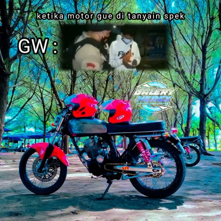 # story wa//ketika motor gw di tanyain spek
