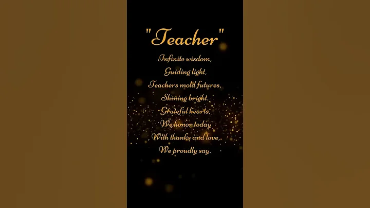 Special Poetry For Teacher's Day 2025 😍 | English status | #shorts #teachersdaystatus #status