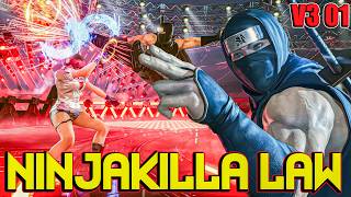 T8 S3 ▰ NINJAKILLA (Law) ▰ Patch 3.01 Group Matches ▰ Tekken 8 Gameplay