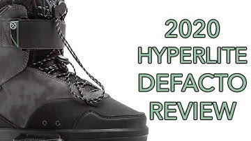 2020 Hyperlite Defacto Wakeboard Binding Review - Wake Board Boot