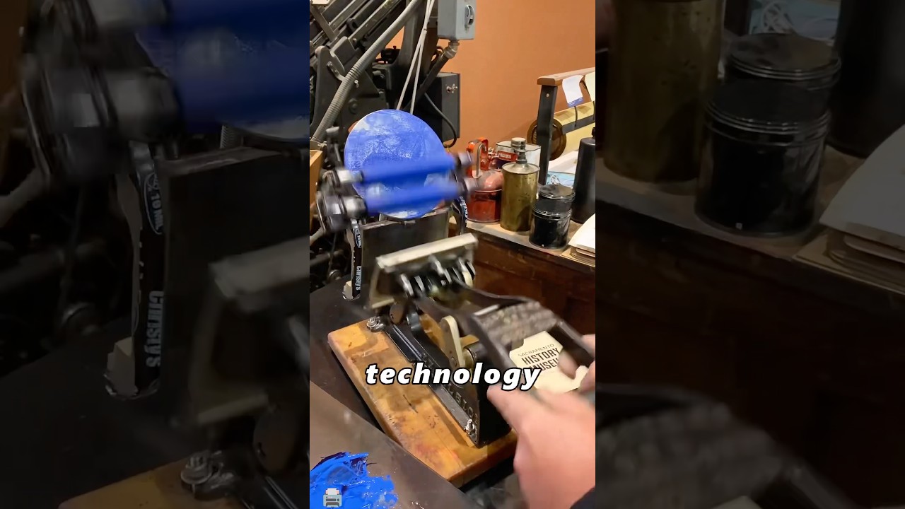 "Vintage printing, the art behind century -old machines.