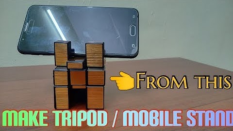 How to make MOBILE STAND / TRIPOD from Mirror cube | in Hindi | Very easily | I quber